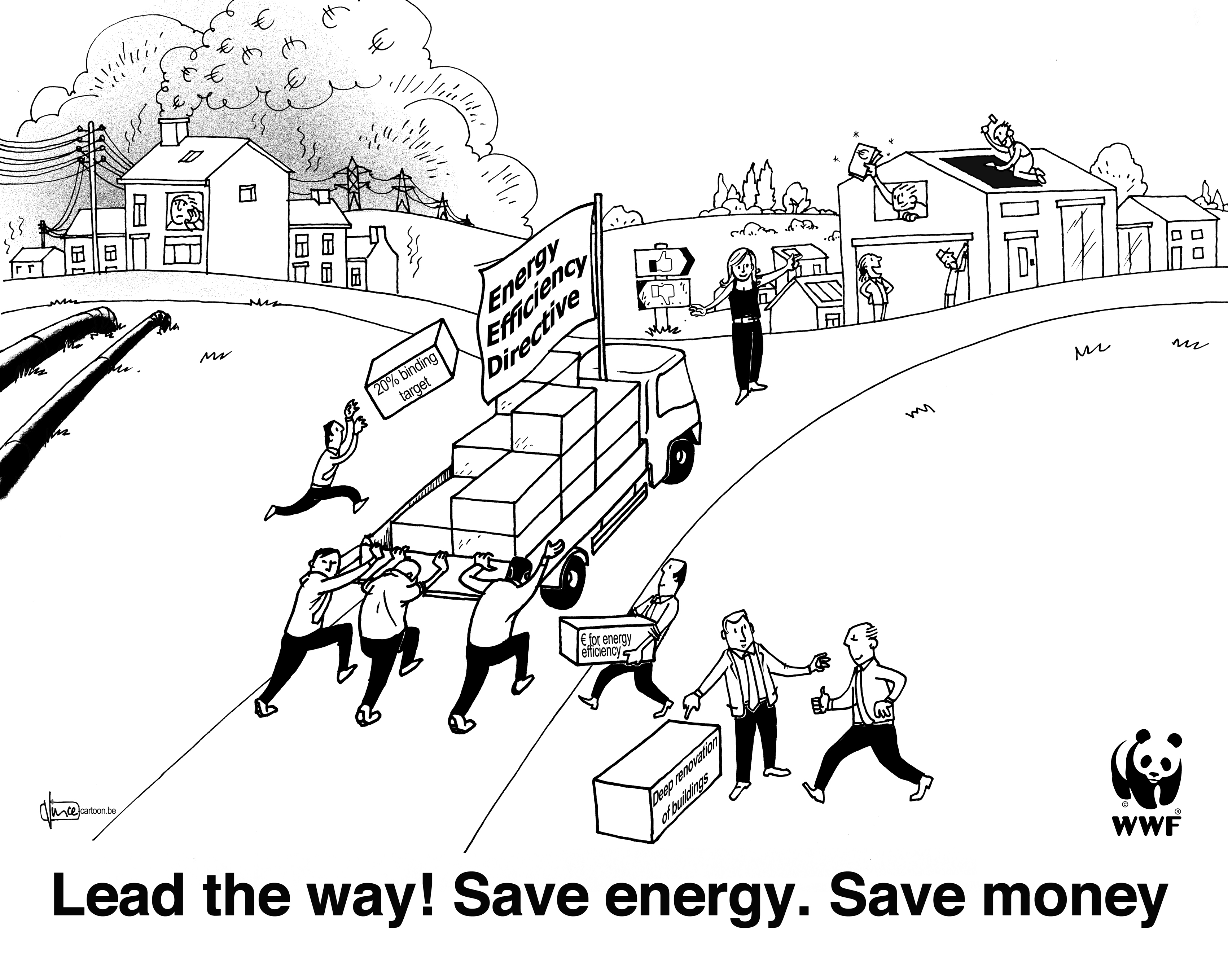 conserving energy cartoon