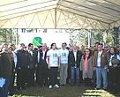El presidente Fernando Lugo y el vicepresidente Federico Franco, los ministros de Obras Públicas, de Agricultura y Ganadería, de la secretaria de la mujer, de Educación y Cultura y del Ambiente y la embajadora de Estados Unidos, Liliana Ayalde y Walter Biederman representante de WWF