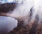 Hot springs, like this one made by drilling activity in Kamchatka, Russia, could provide much sought energy for Russia.