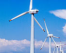 Wind energy: Wind farm, Germany.