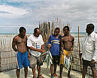 A loan from WWF has enabled fishermen in Mafia Island Marine Park, Tanzania, to build fence traps that catch fish in a sustainable manner.