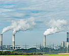 Frimmersdorf power plant , coal-fired (lignite), run by RWE. Near Grevenbroich in North-Rhine Westphalia, Germany . According to a WWF study, this power plant is the second worst climate polluter in Europe. 
