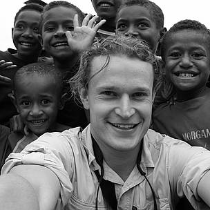 Self-portrait, Nadukuni Village, Fiji. This pic was taken after completing a SevuSevu, a ... / ©: WWF / Bernard Coetzee / ©: WWF / Bernard Coetzee