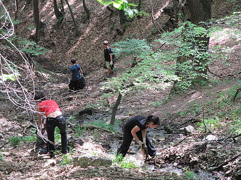 Доброволци почистват Природен парк Врачански Балкан / ©: WWF DCP BG archive Volunteers participate in WWF's National Day of Nature Parks in Vrachanski Balkan Nature Park, ... / ©: WWF DCP BG archive