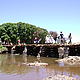 An improvised log bridge © WWF / Alicia Fernández Rubio