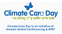 On a day chosen by you, your Climate Care Day, we ask that you replace your business travel with a ... / ©: Arkadin /WWF Climate Care Day logo / ©: Arkadin /WWF