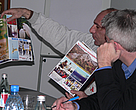 CEPF coordinator for Armenia, Karen Manvelyan presents some publications. 