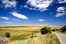 a yellow field, a road and a beautiful sky / &copy;: Michel Gunther