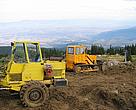 Illegal construction of a ski run in Vitosha Nature Park, close to Bulgaria's capital Sofia