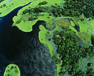An aerial view of the Rio Negro Forest Reserve in Amazonas, Brazil. The Amazonas government has announced the addition of three million hectares of protected areas in the region.