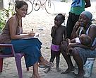 Andrea surveying the coastal Garifuna community of Tornabe, Honduras