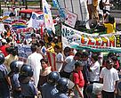 A thousand protesters took to the streets in the city of Cebu to protest against coal power.