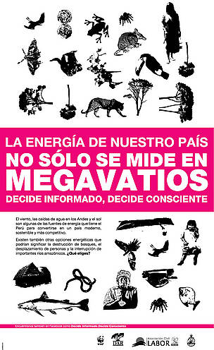 La energía de nuestro país no sólo se mide en megavatios. Decide Informado. Decide Consciente. / ©: WWF / ©: WWF