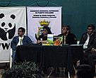 Regional, local and educational authorities participated in the launch of the books in Puerto Quijarro