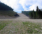 Illegal Tomba ski run in Pirin National Park, Bulgaria