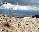 View of the Bansko ski area in the core zone of Pirin National Park in Bulgaria. 