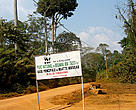 Entrance to Baringa Bek National Park, Cameroon