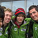 Shunta Tagaki, John Monaghan, Sven Heijbel and Karl Oskar Teien in their 'Voyage for the Future' fleeces and jackets © WWF / Casper ter Kuile