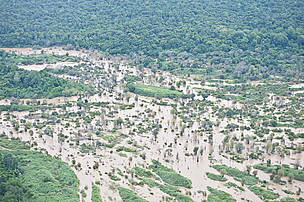 Aerial view of the Mekong wetlands. / ©: WWF-Cambodia / Gordong Congdon / ©: WWF-Cambodia / Gordong Congdon