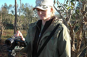 Helen filming Atlantic Forest documentary, Paraguay 2009 / ©: WWF / Nicole Harari / ©: WWF / Nicole Harari