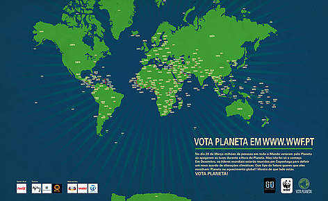Cartaz da Campanha Vota Planeta / &copy;: WWF - Mediterrâneo
