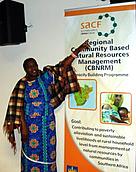 Southern Africa CBNRM Forum banner, showing newly launched Forum logo, unveiled at Forum annual ... / ©: WWF SARPO SACF logo / ©: WWF SARPO