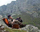 Hikers enjoy the scenery of Bulgaria's Central Balkans National Park.