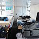 The sleeping quarters of the Tundra Buggy that is being used by polar bear experts from WWF and PBI to observe polar bears in the wild in Churchill, Hudson Bay, Canada © WWF / Geoff York