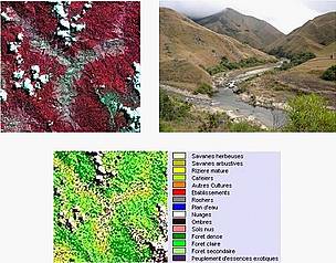 Satellite image, real picture and classification image. / ©: SPOT Images / GoodPlanet / Romuald Vaudry / ©: SPOT Images / GoodPlanet / Romuald Vaudry