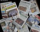 10 Bolivian newspaper cover pages in 2010