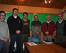 Alberto Tacón y Ricardo Bosshard, de WWF Chile, junto a representantes de Conaf tras la firma del convenio.