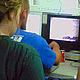 Images from the ROV are then monitored on a display in the boat. © WWF / Pilar Marcos