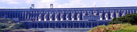 Itaipu, one of the largest dams in the world on the border between Brazil and Paraguay, has caused ... rel=