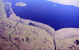 Aerial view of the Danube Delta. The delta is one of the world’s most valuable wetland areas, home ... / ©: WWF / A. Vorauer / ©: WWF / A. Vorauer