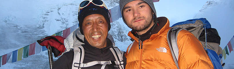 Dawa Steven Sherpa and Apa Sherpa at Everest Base Camp in May 2008. / ©: Dawa Steven Sherpa / Asian Trekking Dawa Steven Sherpa and Apa Sherpa at Everest Base Camp in May 2008. / ©: Dawa Steven Sherpa / Asian Trekking