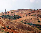 Fields and deforestation. November, the end of the dry season. Malawi.