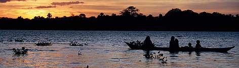 Sunset at the Orinoco Delta. / ©: iStockPhoto / Birgit Prentner rel=