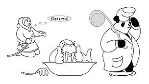 Vlad's interpretation of the current situation with the walrus and polar bears along the northern ... / ©: Vlad Kavry Vlad's interpretation of the current situation with the walrus and polar bears along the northern ... / ©: Vlad Kavry