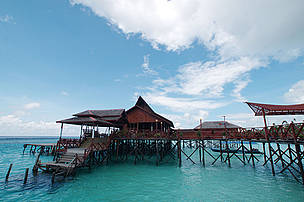 Rifi works as a dive guide at Maratua Paradise Resort