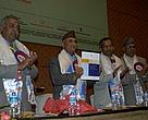 The release of the Sacred Himalayan Landscape Strategic Plan by the Chief Guest Deputy Prime Minister KP Oli (second from left)