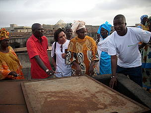 Birima Fall, Celeste Benchimol and women fish processor