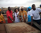 Birima Fall, Celeste Benchimol and women fish processor