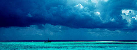 Thunderstorm on the outlying reefs Tutia Reef, Tanzania / ©: Meg GAWLER / WWF-Canon rel=
