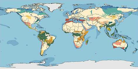 Mapa de las Global eco-regiones / ©: WWF rel=