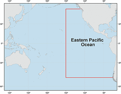 Eastern Pacific Ocean as defined by the Inter-American Tropical Tuna Commission (IATTC). / ©: IATTC rel=