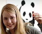 Finnish family daughter participating in the "Generations X" biomonitoring.