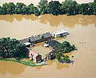 The Elbe river near Dessau, Germany.<BR>