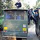 TRAFFIC international team spotting a leopard at the Corbett Tiger Reserve, Uttarakhand, India © WWF / Diana Zazueta