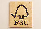 FSC logo on timber from a certified UK forest. / ©: WWF-Canon / Edward Parker / ©: WWF-Canon / Edward Parker