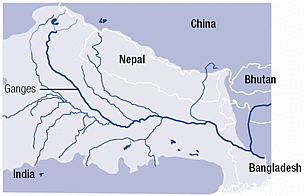 Map of the Ganges River / ©: WWF / ©: WWF